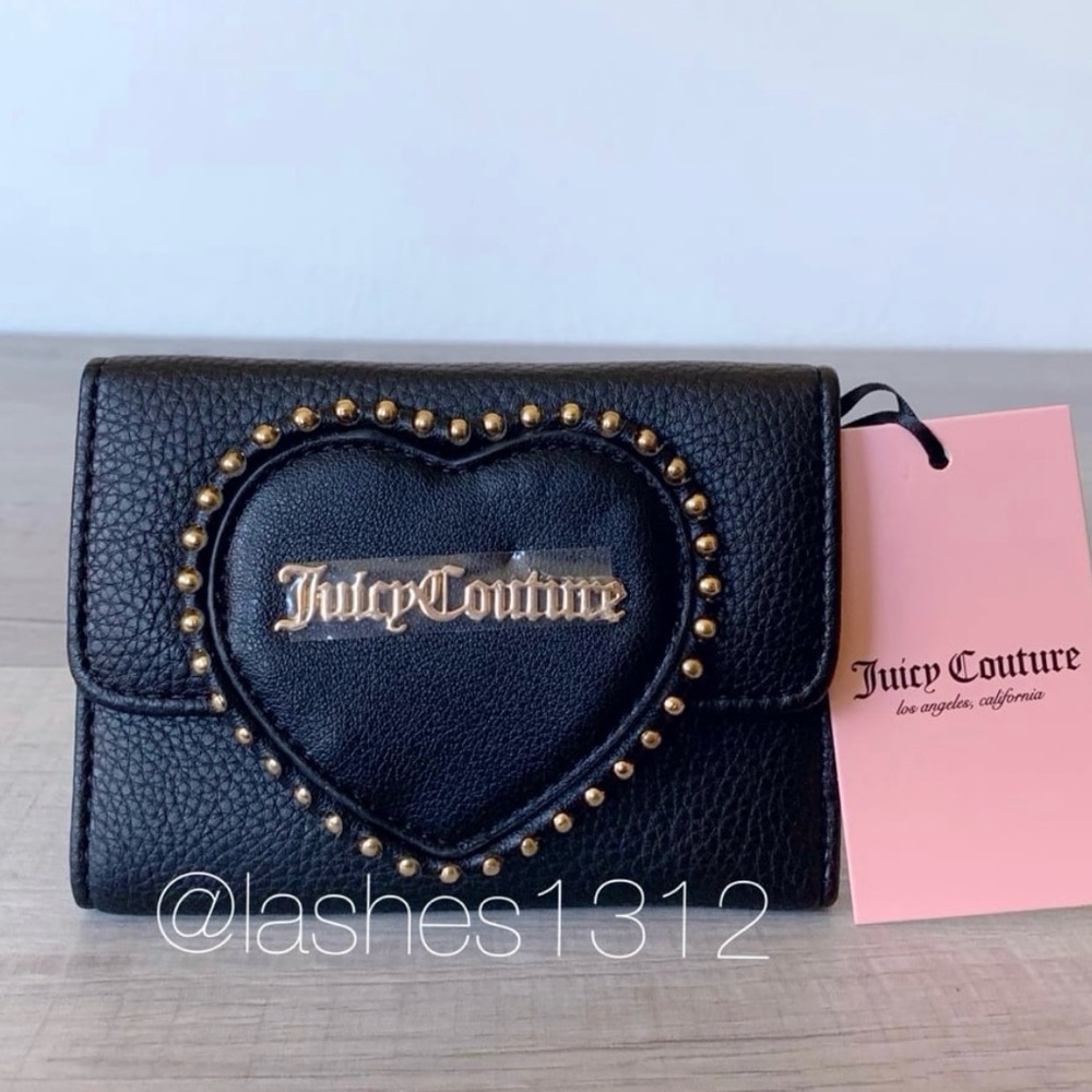 JUICY COUTURE Wallet Love Never Dies Trifold - Black